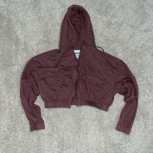 Mauve Cropped Jacket